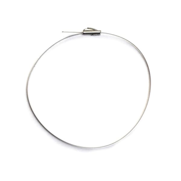 South Main Hardware 10.2-in  304 Stainless Steel 200-lb, Silver, 100 Metal Cable Ties - 222108