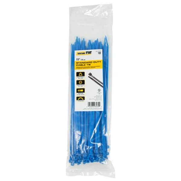 Gardner Bender Gardner Bender 220972 11 in. Standard Duty Cable Tie; Blue - Pack of 100 - 220972