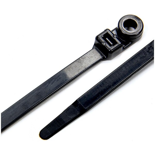 Allstar Wire Ties Black 14 in. with Mounting Hole, 25PK - ALL14392