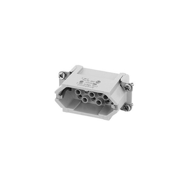 Tuchel 250 Vac 10A/15A Male Insert 2Xpe Termination For Stamped Crimp Contacts - C14610A0150602