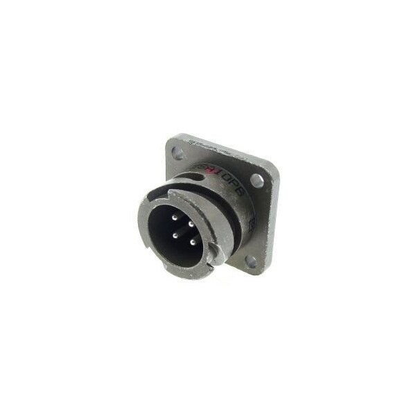 Itt Cannon Mil Series Connector, 4 Contact(S), Aluminum Alloy, Female, Solder Terminal, Receptacle - CA3102E24-22SXB