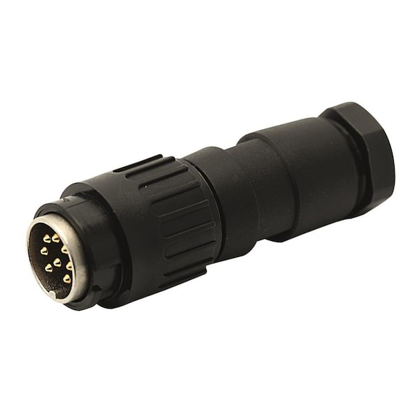 Tuchel Male Cable Connector With Internal Strain Relief With Clamping Ring. Bayonet Locking Outside - T3649502U