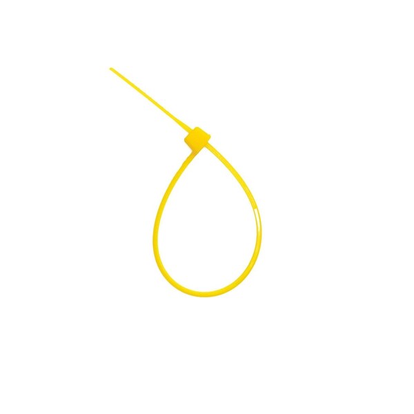 South Main Hardware 4-in   18-lb, Yellow, 100 Standard Nylon Tie - 220106