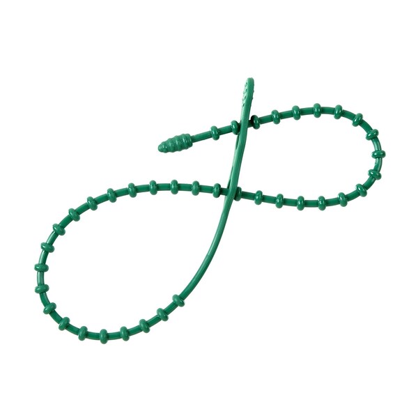 South Main Hardware 18-in  Double Loop Beaded 120-lb, Green, 10 Speciality Tie - 222080