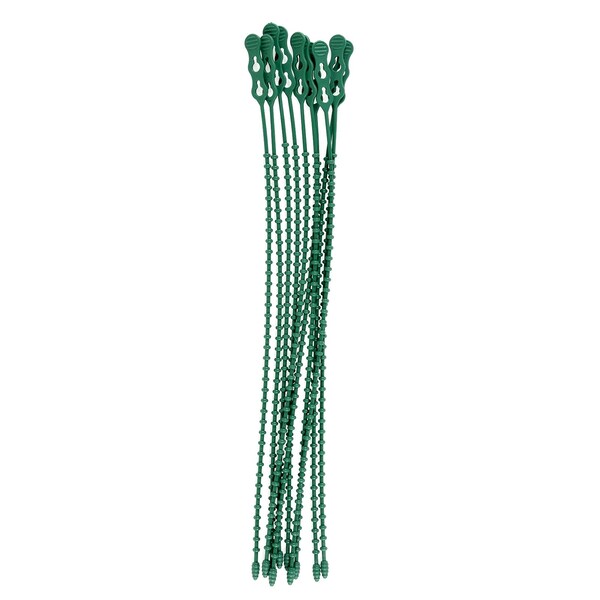 South Main Hardware 18-in  Double Loop Beaded 120-lb, Green, 10 Speciality Tie - 222080