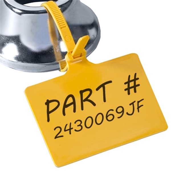 Box Partners 6 in. No.of 120 Yellow Identification Cable Ties - CTID82