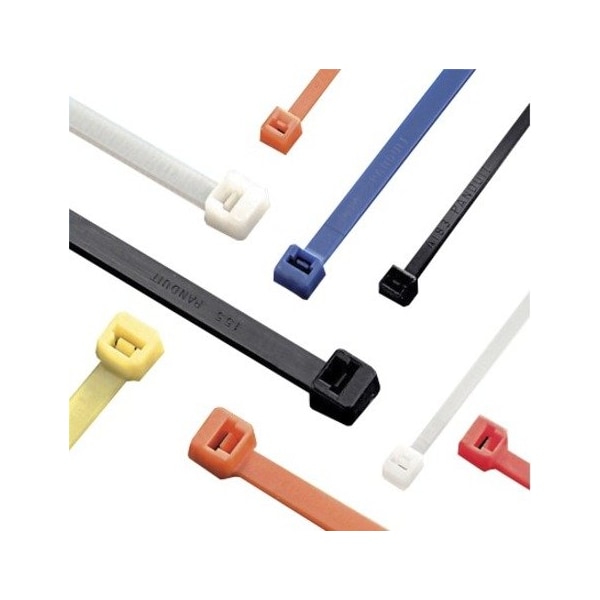 Panduit Tie Wraps, 43.3", 175 lb. TS, Orange, PK100 - PLT13H-C3
