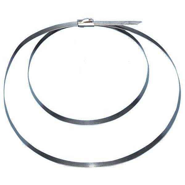Panduit Stainless Steel Cable Tie, 28"L, PK50 - MLT4DH-L