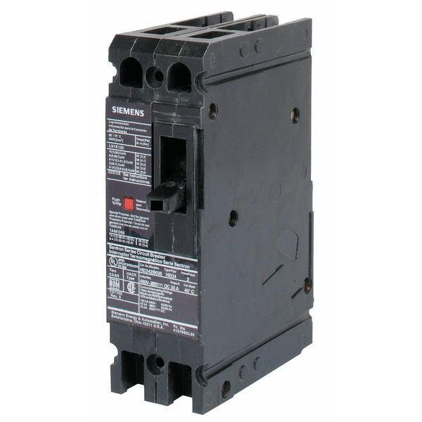 Siemens Molded Case Circuit Breaker, HED4 Series, 35A, 2 Pole, 480V AC, 42kA at 480V AC - HED42B035