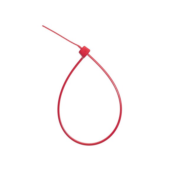 South Main Hardware 8-in   75-lb, Red, 100 Standard Nylon Tie - 220148
