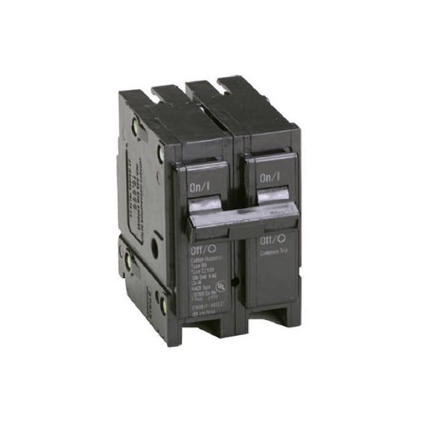 Eaton Circuit Breaker, BR Series, 100A, 2 Pole, 120/240V AC, 10kA - BR2100