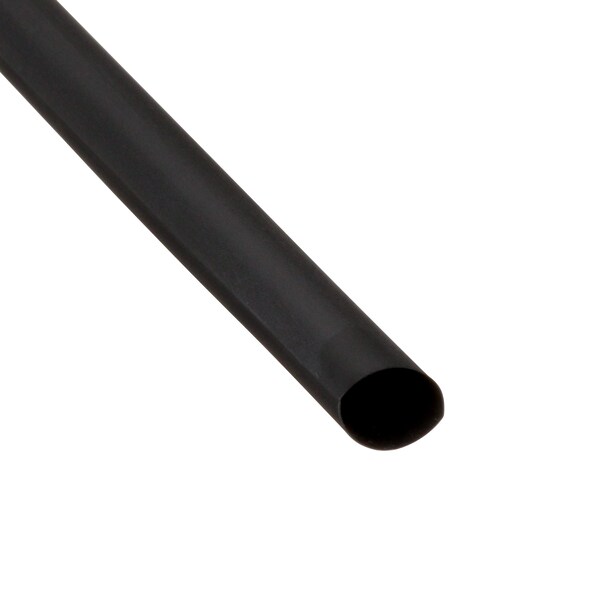 3M Shrink Tubing, 0.5in ID, Black, 200ft, PK3 - FP301-1/2-200'-BLACK-SPOOL
