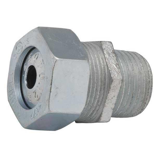 Raco Cord Connector, Silver, 1-31/64" L, Steel - 3703-1