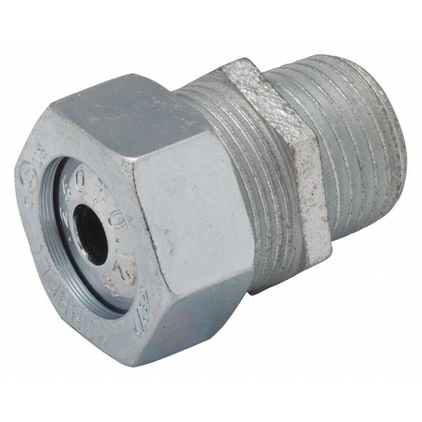 Raco Cord Connector, Silver, 1-7/16" L, Steel - 3722-1