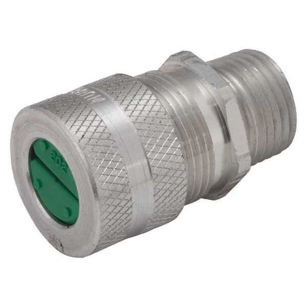 Raco Cord Connector, Silver, 2-5/16" L, Aluminum - 4804-0