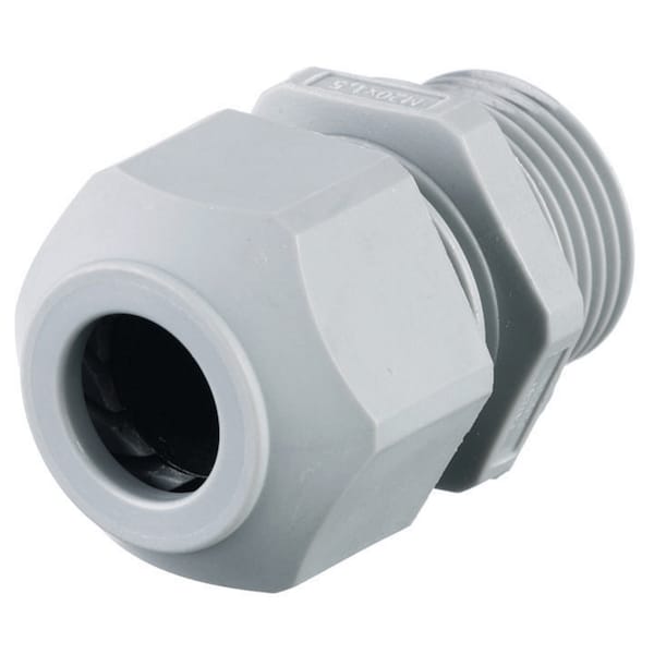 Hubbell Wiring Device-Kellems Kellems Wire Management, Cord Connectors, European Style, .17-.45", 20MM, Gray - SECM20G