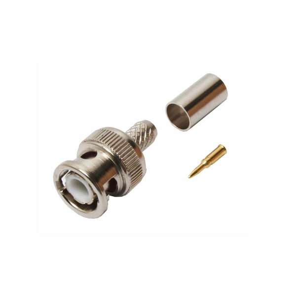 Quest Technology International BNC (Male) Connector, 75 Ohm - 3Pc-Crimp-On, Belden 8218 - CBB-3219