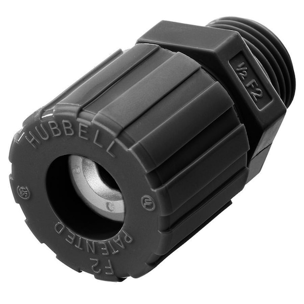 Hubbell Wiring Device-Kellems Kellems Wire Management, Cord Connectors, Straight Male, .25-.38", 1/2", Nylon - SHC2022CR