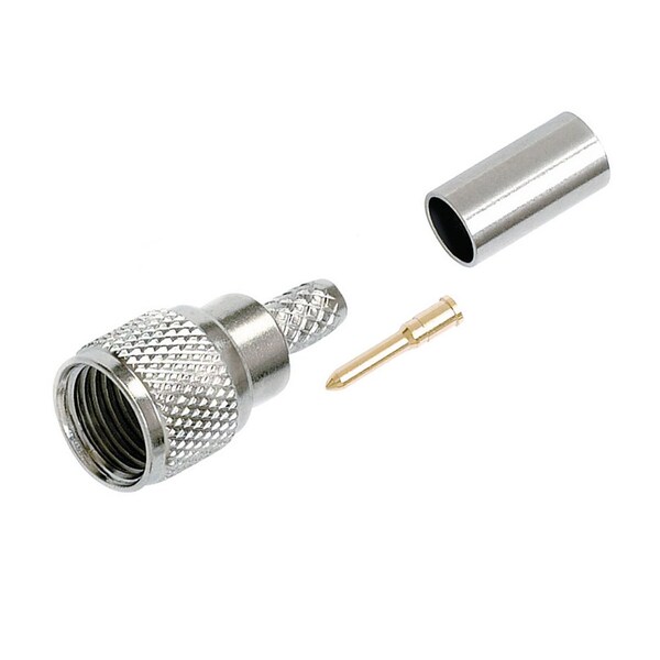 Quest Technology International Mini-Uhf (Male) Connector, 3Pc Crimp-On Rg-58 - CMU-3112