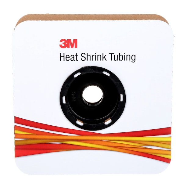 3M Shrink Tubing, 0.187in ID, Black, 100ft - FP301-3/16-100'-BLACK-SPOOL