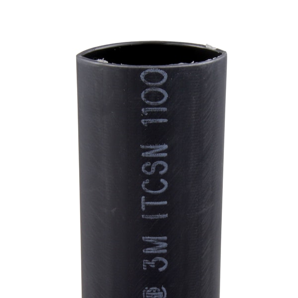3M Shrink Tubing, 1.1in ID, Black, 4ft, PK5 - ITCSN-1100-48"-BLACK-5 PCS