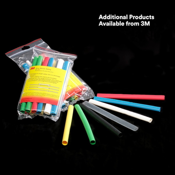 3M Shrink Tubing, 2.0in ID, Black, 100ft - FP301-2-100'-BLACK-SPOOL