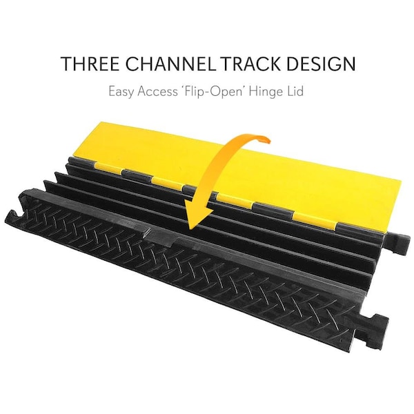 Pyle 3Channel Cable Protector - PCBLCO105