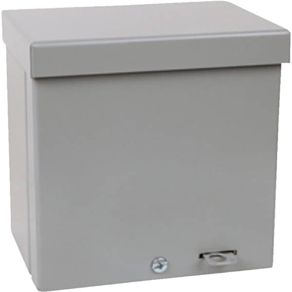 Abb Steel Electrical Enclosures, 10 in H, 4 in D, 10 in W, NEMA 3R, Screw On - AB-10104RBGK001