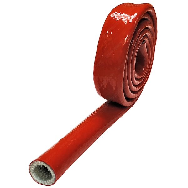 Electriduct Thermo Armor Silicone Coated Fiberglass Sleeve- 1" x 3FT- Red - BS-J-SRF-100-3-RD