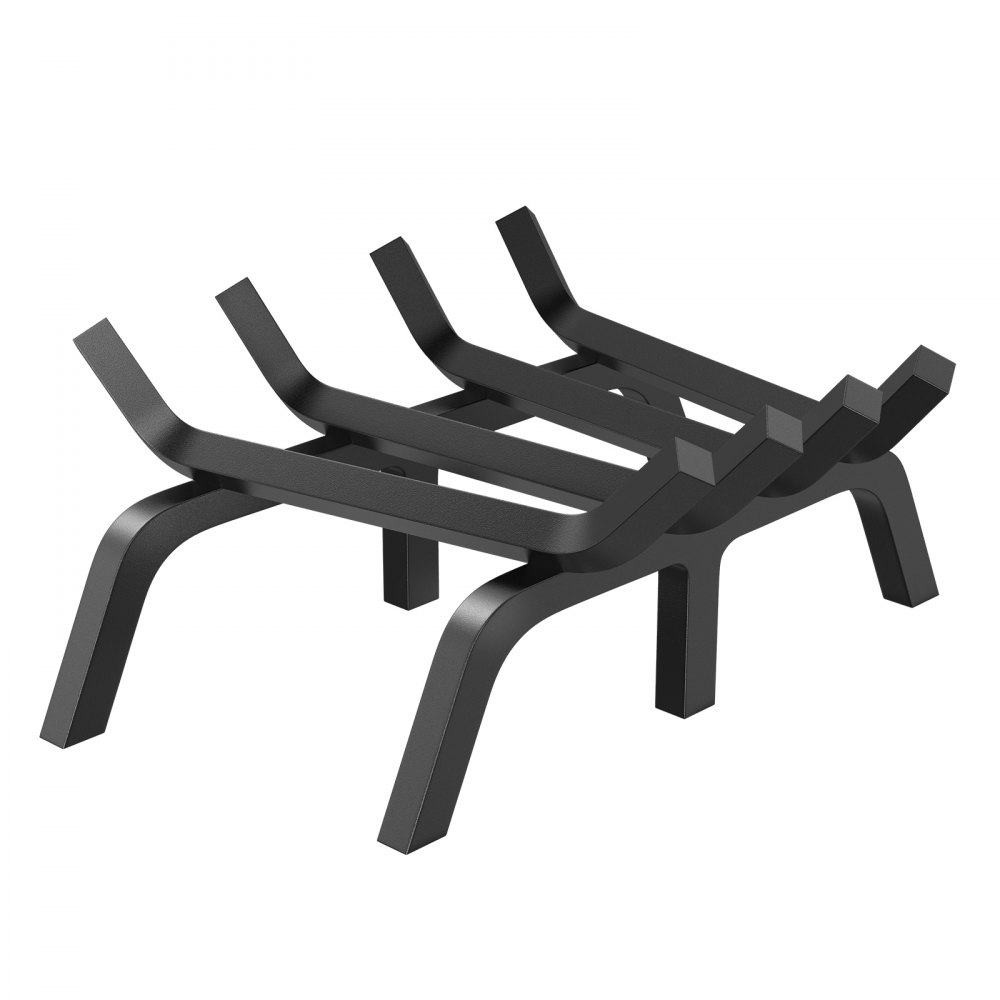 VEVOR Fireplace Log Grate, 18 inch Heavy Duty Fireplace Grate with 6 Support Legs, 3/4’’ Solid Powder-coated Steel Bars, Log Firewood Burning Rack Holder for Indoor and Outdoor Fireplace - ZTXYMP34X3418YQPWV0