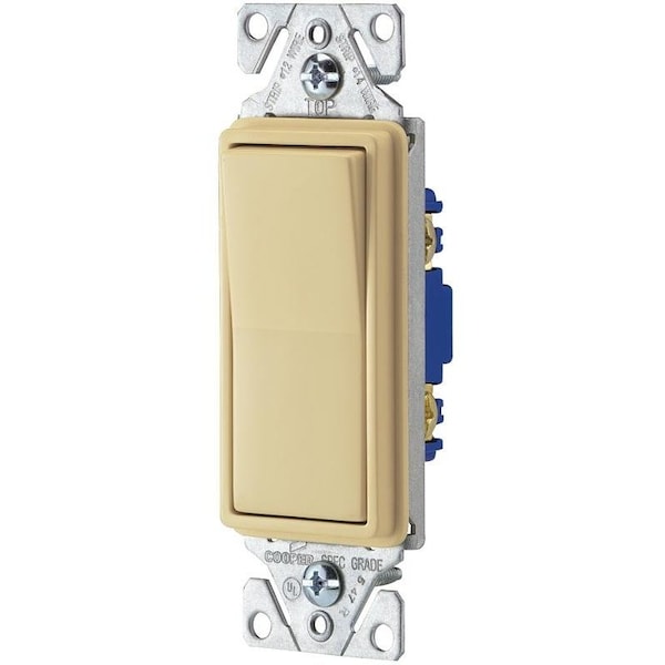 Dispositivo de cableado Eaton Interruptor decorativo EATON, 15 A, 120277 V, Marfil - 7501V-10-L