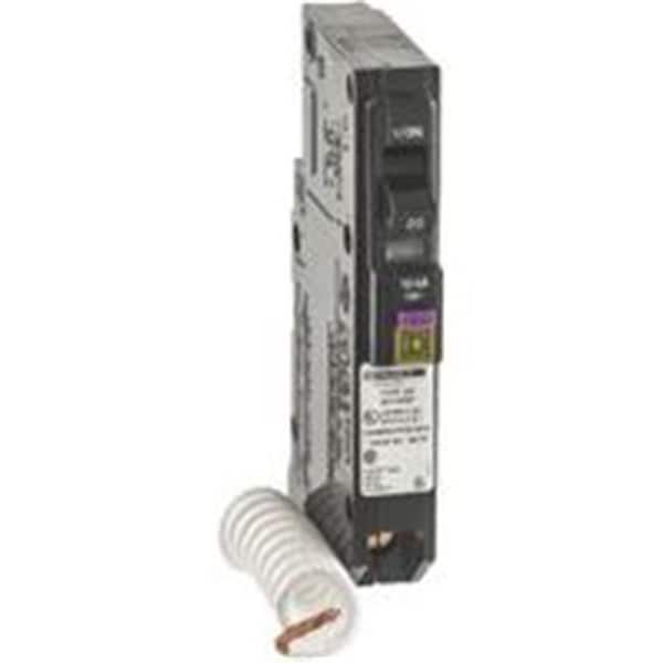 Square D Circuit Breaker, QO Series, 20A, 1 Pole, 120V AC, 10kA at 120V AC - 6562821