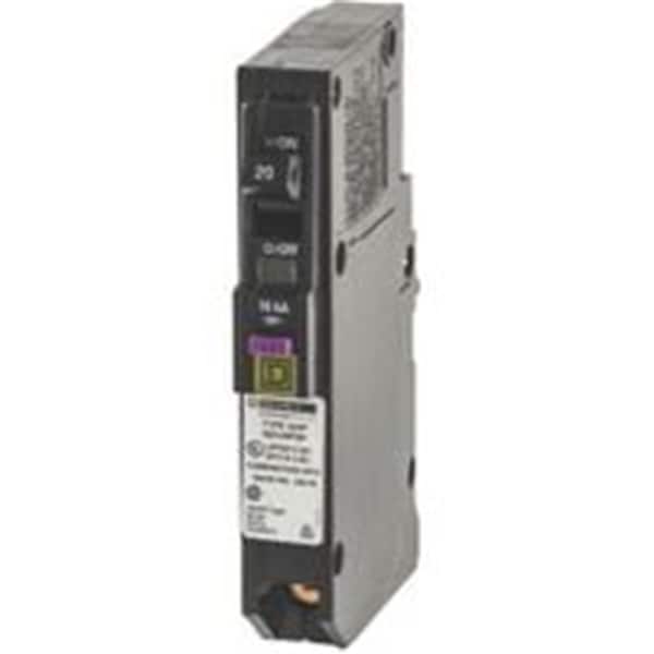 Square D Combination Circuit Breaker, QO Series, 20A, 1 Pole, 120V AC, 10kA at 120V AC - SQ387567