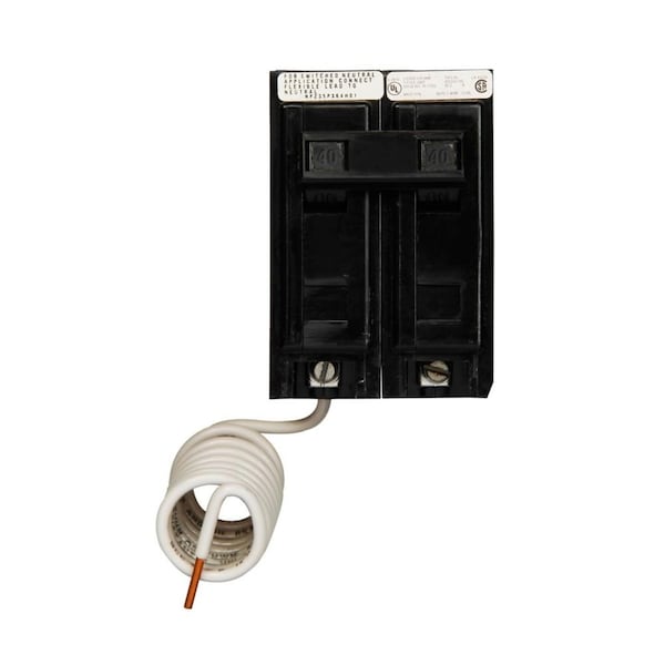 Eaton Bab Thermal 40 Amps Two-pole Magnetic Circuit Breaker - BAB2040