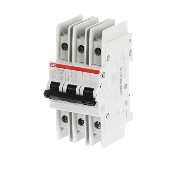 Abb Miniature Circuit Breaker, EP100 ULH Series, 16A, 3 Pole, 240V AC, 10kA, C Curve - SU203M-C16