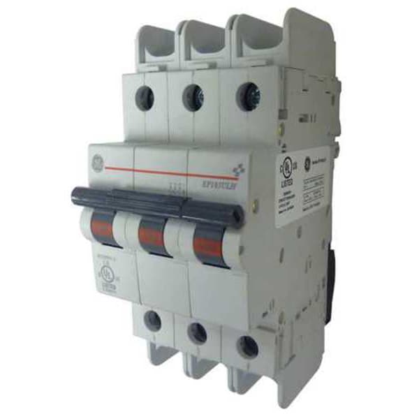 Abb Miniature Circuit Breaker, EP100 ULH Series, 16A, 3 Pole, 240V AC, 10kA, C Curve - SU203M-C16