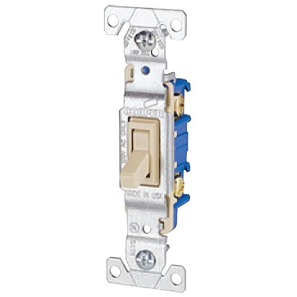 Interruptor basculante Eaton para dispositivos de cableado, 15 A, 120 V, Material de carcasa de policarbonato, Marfil - 1301V