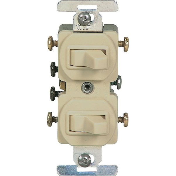 Interruptor basculante combinado de Eaton Wiring Devices, 15 A, 120/277 V, terminal de tornillo, material de carcasa de acero - 276V-BOX