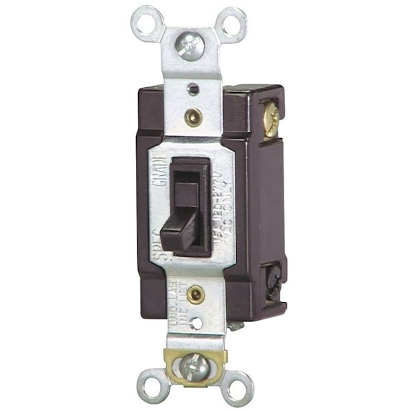 Interruptor de palanca Eaton Wiring Devices WD1242-7B-BOX, 15 A, 120 V, Terminal de inserción, Material de la carcasa de policarbonato -1242-7B-BOX