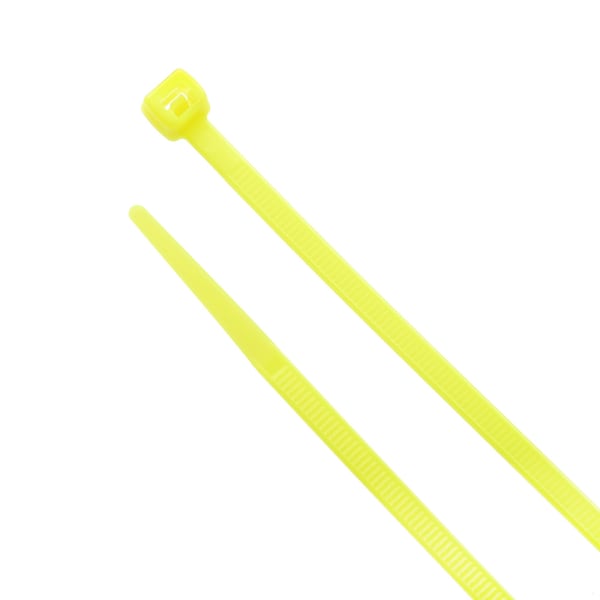 South Main Hardware 11-in 75-lb, Fluorescent Yellow, 100 Standard Nylon Tie - 220178