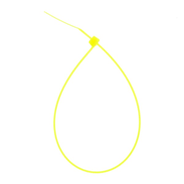 South Main Hardware 11-in 75-lb, Fluorescent Yellow, 100 Standard Nylon Tie - 220178