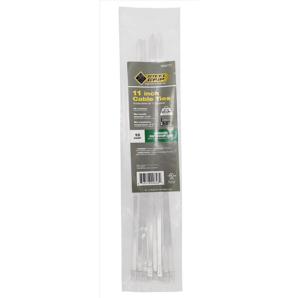 Steel Grip SS CABLE TIE 11"" 200# - SS-S-280-11-10