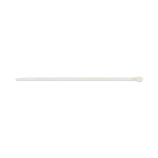 Tatco 8" L, 3/16" W, natural Plastic Cable Tie, Tensile Strength: 50 lb. - 22200