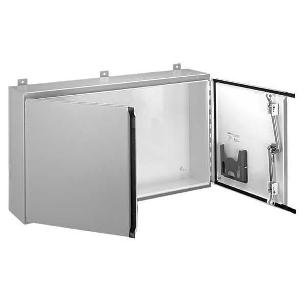 Nvent Hoffman Carbon Steel Electrical Enclosures, 30 in H, 10 in D, 48 in W, NEMA 12, Hinged - A304810WFLP