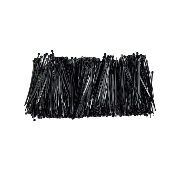 South Main Hardware 6-in   45-lb, Black, 1000 Standard Nylon Tie - 220119