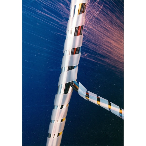 Heli-Tube 1/2 In. OD X 50FT Nylon Spiral Wrap - HT 1/2 N-50