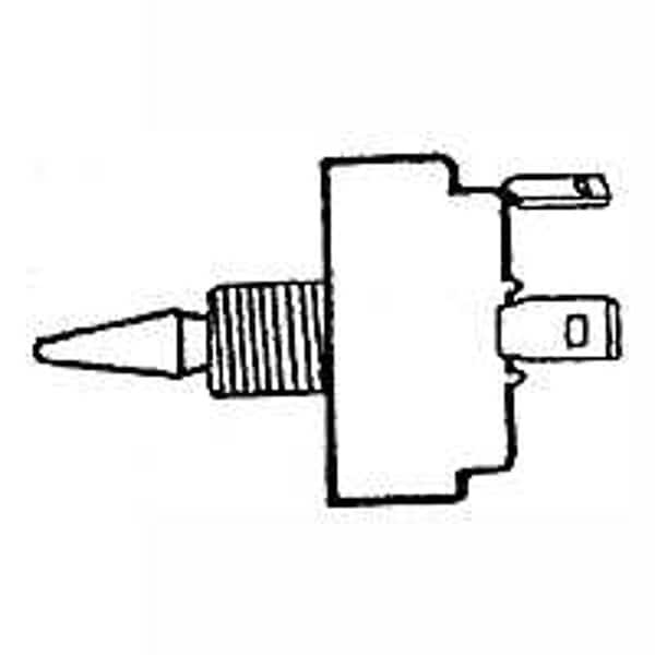 Interruptor basculante de hardware para EE. UU., termoplástico, negro - M-030C