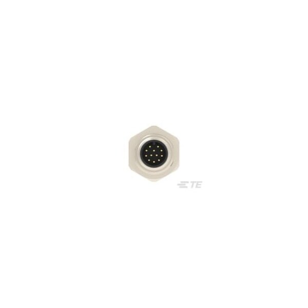 Te Connectivity M12 Rear Mount Male A 12P Solder Wire - T4130012121-000