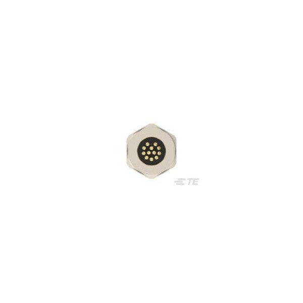 Te Connectivity M12 Rear Mount Male A 12P Solder Wire - T4130012121-000