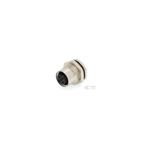 Te Connectivity Circular Connector, 3 Contact(S), Brass, Female, Solder Terminal, Receptacle - T4141012031-000